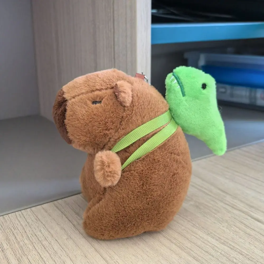 Multicolor Plush Capybara Keychain Cute Toy Simulation Capybara Pendant Cartoon Capybara Accessories Fluffty Animal Doll Kids