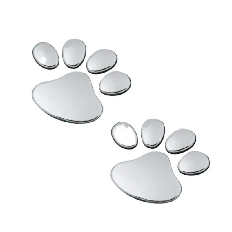 3D Paw Print Car Sticker for Custom Decor Waterproof Animal Dog Cat Bear Foot Decal Fit Auto Window Bumper Van Decor