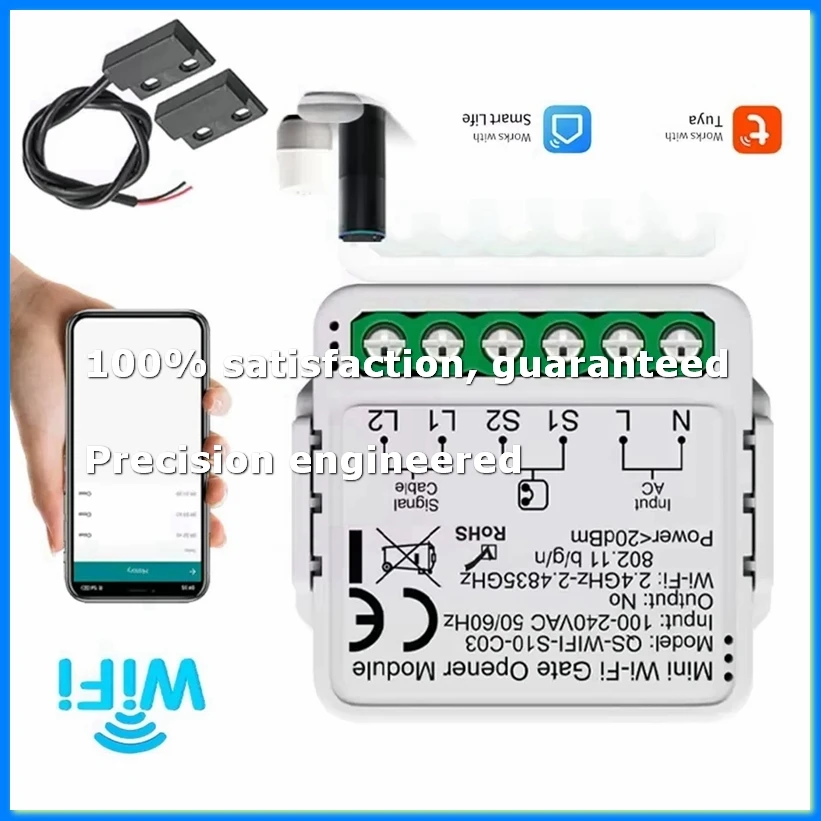 Tuya Garage Door Opener Controller Gate Door Switch Module for Home Yandex Voice Life Remote Control B-DTD2