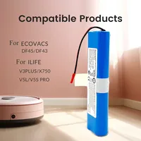 NEW  Lithium Battery14.8 V 2600mAh for ILIFE  DF45 DF43 plus V5 V5s V50 V3 v3s pro Robot Vacuum Cleaner ILIFE v5s pro battery