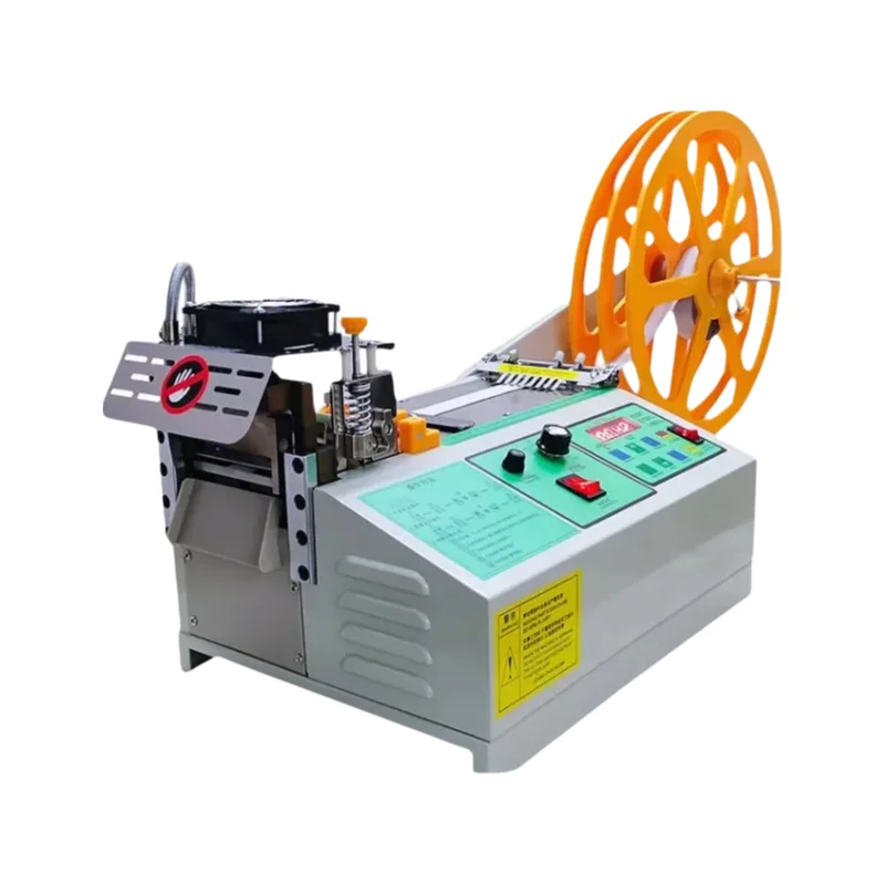 

Computerized Fully Automatic Ribbon Cutting Machine Hot and Cold Ribbon Cutting Machine Satin Ribbon and Velcro Cutting