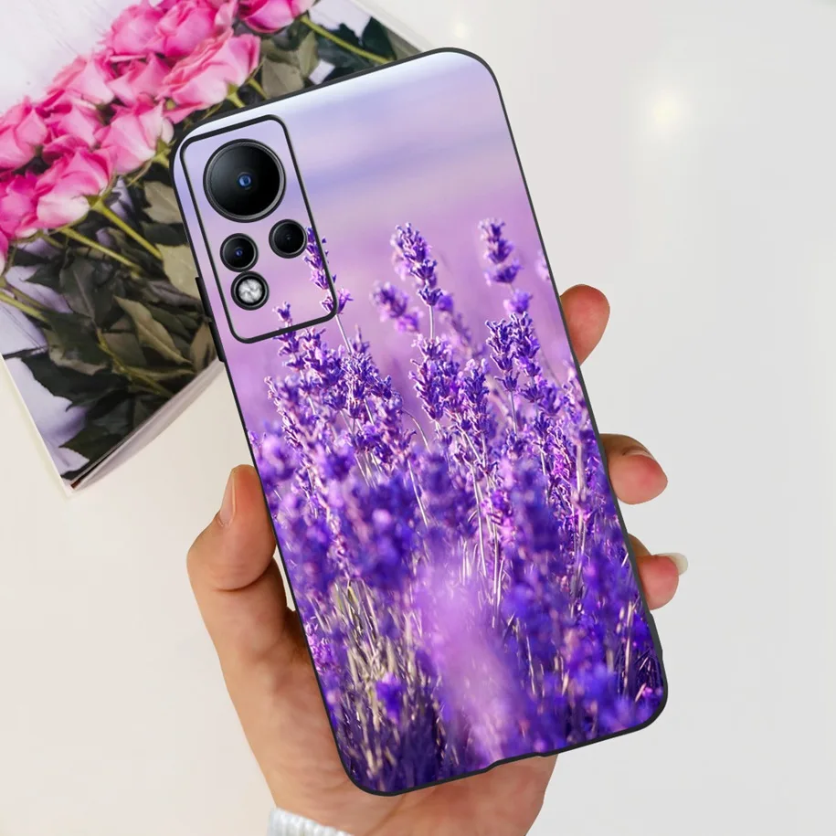 For Infinix Note 12 G88 Case 2022 Fashion Flower Space Phone Cover Soft Funda For Infinix Note 11 Case X663 X663C Note11 Pro Bag