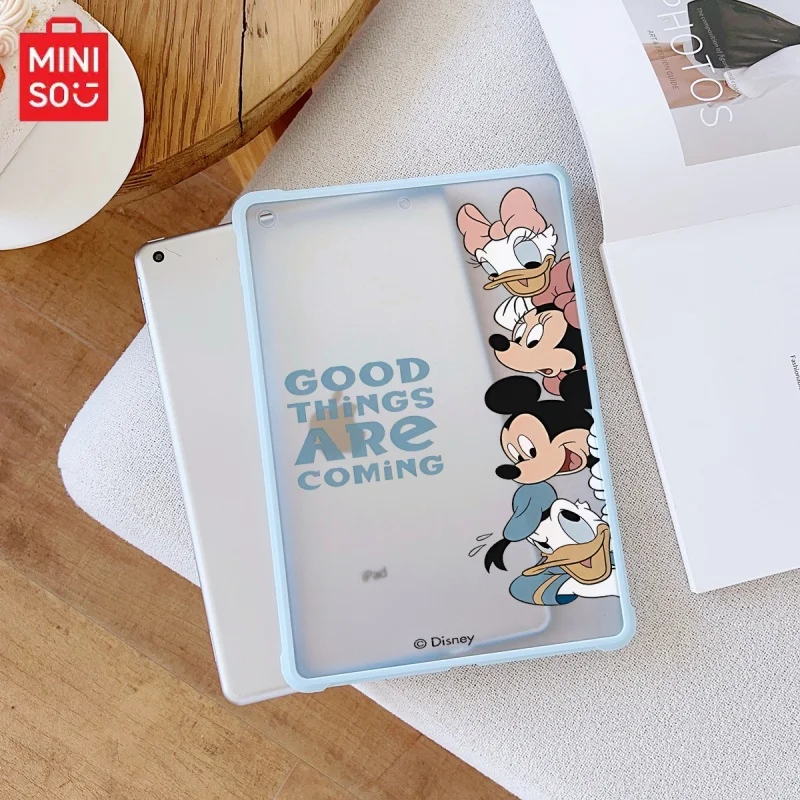 

Miniso Disney Mickey blue Transparent ipad Case, suitable for ipad Pro 6/M4,Air3/5,Mini6,ipad 6/10,8.3/9.7/10.5/12.9/10.9/11inch