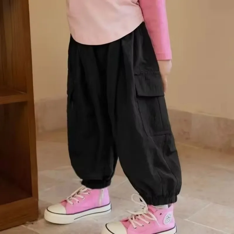 Fashion Baby Girl Boy Cotton Cargo Pant Autumn Spring Infant Toddler Child Trousers Casual Pant Baby Clothes 0-7Y