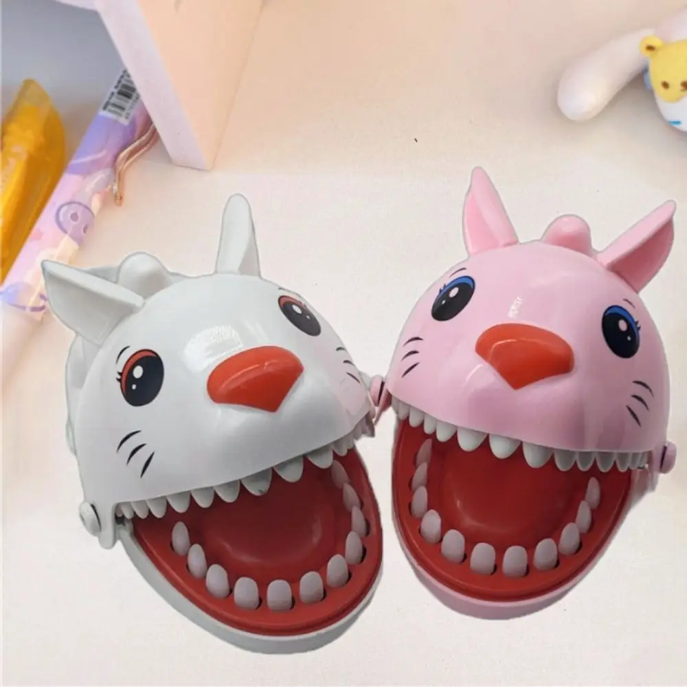 Teeth Pulling Rabbit Teeth Finger Biting Game Hand-eye Coordination Safe Rabbit Trick Toys Odorless Cartoon Hand-biting Rabbit