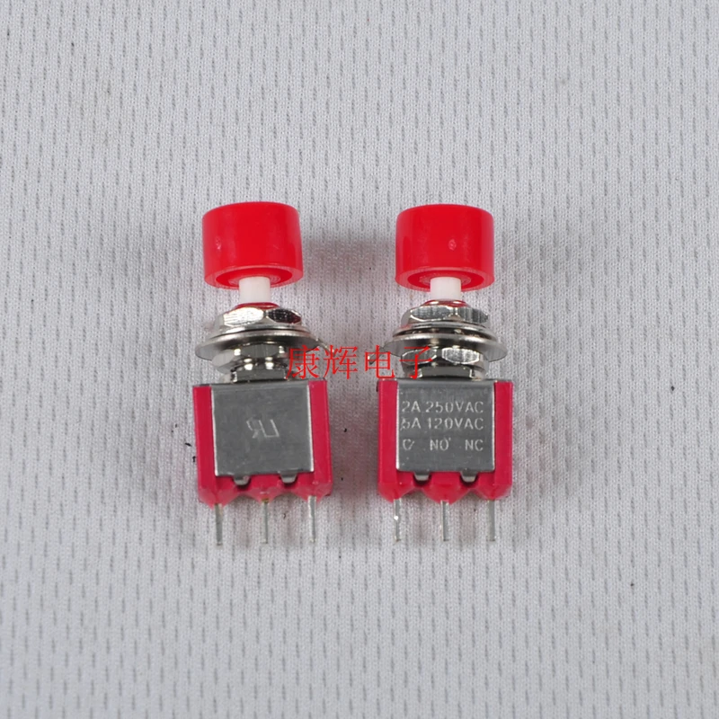 Red Tripod Button Switch Button 3P Audio Accessory