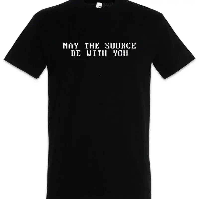 May The Source Be With You T Shirt Fun Geek Nerd Computer Science Scientist IT