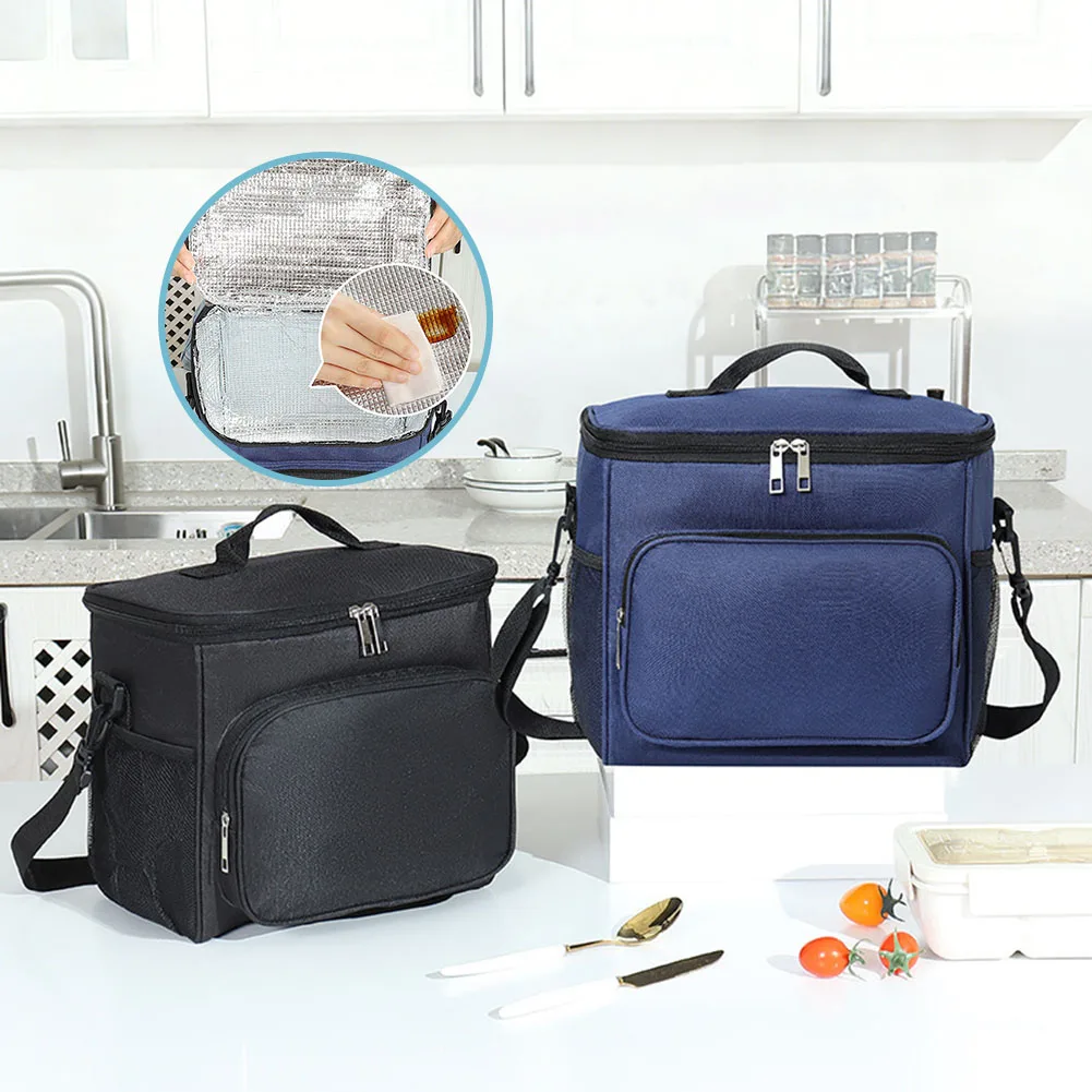 Aluminum Foil Thickened Bento Cooler Tote Extra-large Capacity To Fit All Your Meals And Snacks Easily. Health Meal Preps