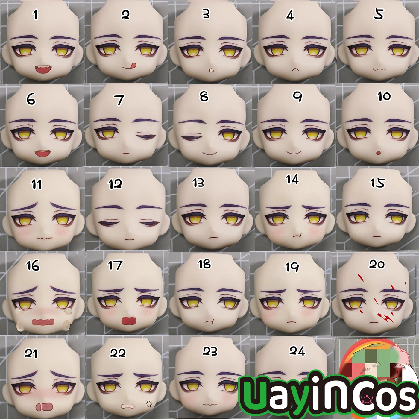 

Genshin Impact Kyryll Chudomirovich Flins OB11 ob22 ob24 Лицевые панели GSC Водная наклейка Лицевые панели BJD Аксессуары для кукол Игра