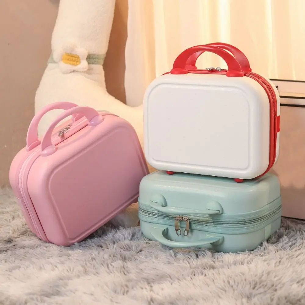 14inch Mini Travel Suitcase Cosmetic Box Hand Luggage Organizer Case Small Password Box Boarding Case Travel Organizer For Women