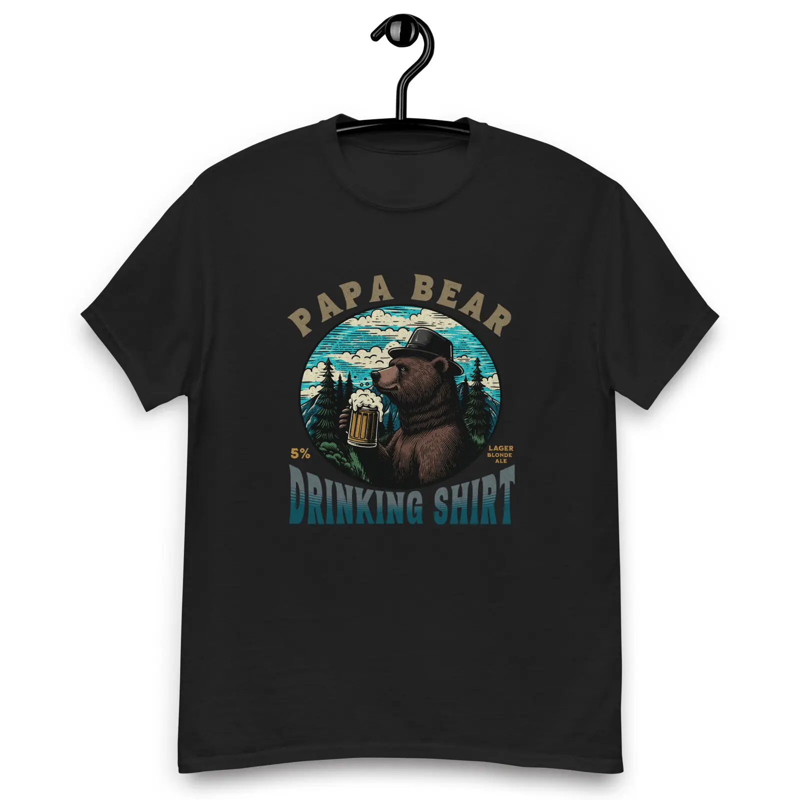 Papa Bear drinking shirt Unisex classic tee