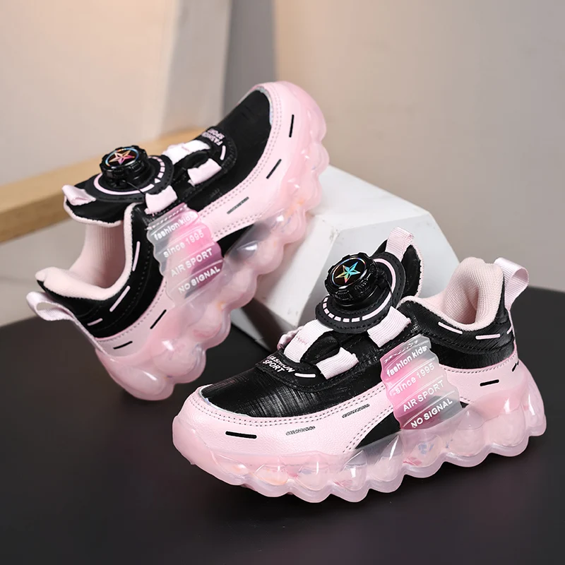 Neue rutschfeste Kinder-Turnschuhe aus Leder für Mädchen im Alter von 5 bis 16 Jahren, lässige Wanderschuhe, rutschfeste Kinder-Jungen-Sport-Lauf-Sneaker – Detail 4