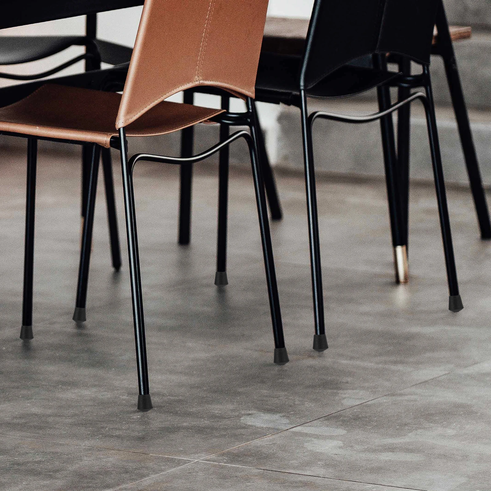 

8pcs Non slip Chair Leg Covers Soft Rubber Furniture Legs Protectors for Tables Chairs 10mm Round Pipes Floor Protectors
