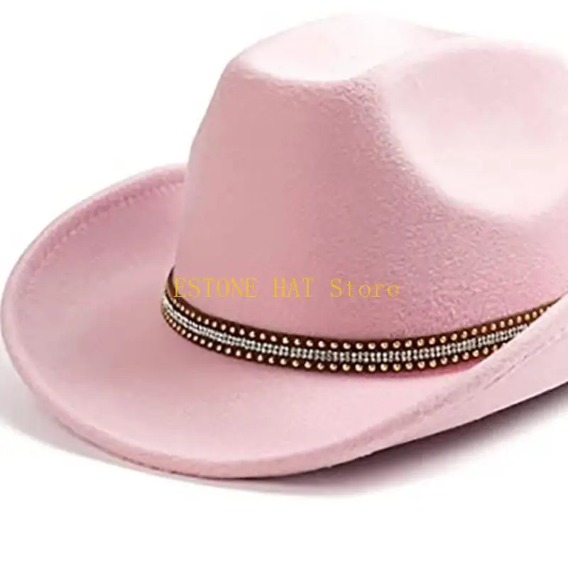 

49MF Хэллоуинская ковбойская шляпа, повседневная ковбойская шляпа для вечеринок, дискотек, музыкальных фестивалей