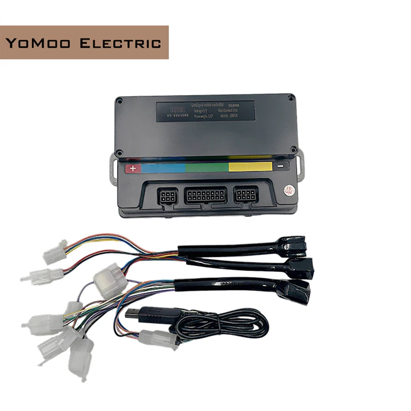 1KW BLDC VOTOL EM50S 55A Peak Phase 190A Sine Wave Controller With USB Cable For QS Motor Electric Motorcycle Scooter