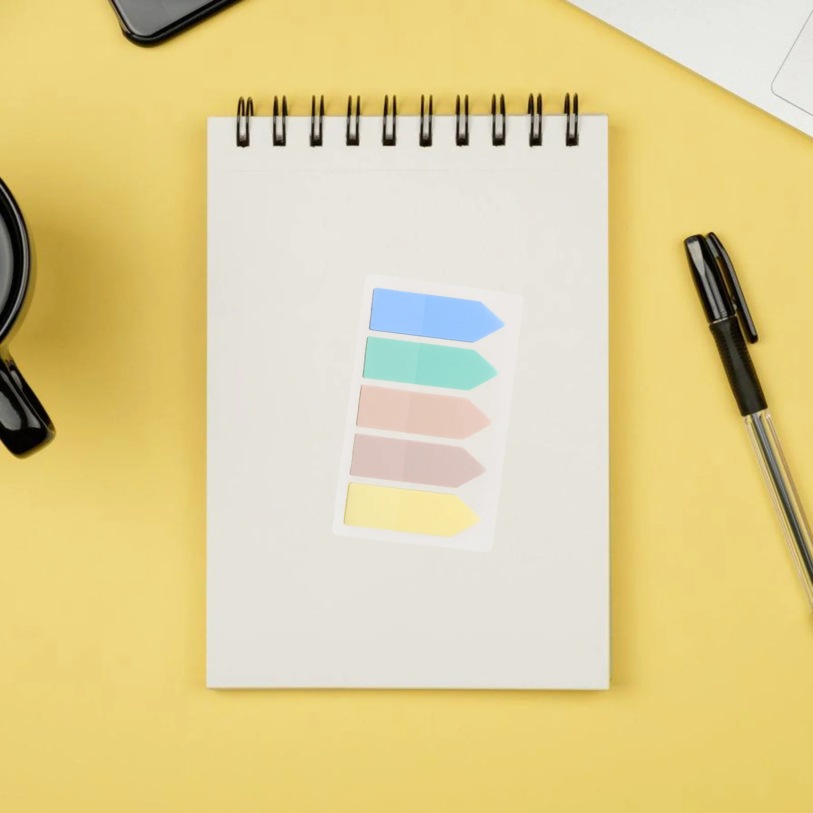 

10Sets Arrow Sticky Tabs Colored Adhesive Reading Markers Practical Small Page Markers Notes Stickers Office Supplies