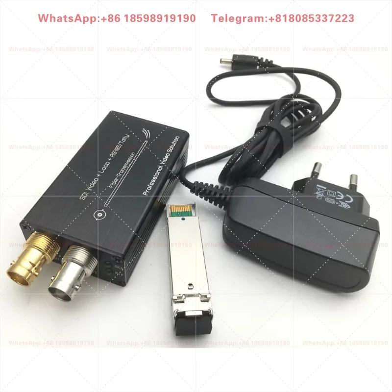 1Ch Mini 3G-SDI Fiber Optic Converter with Tally and Loopback,1080P@60Hz 3G SDI Fiber Transceiver Including LC BIDI SFP