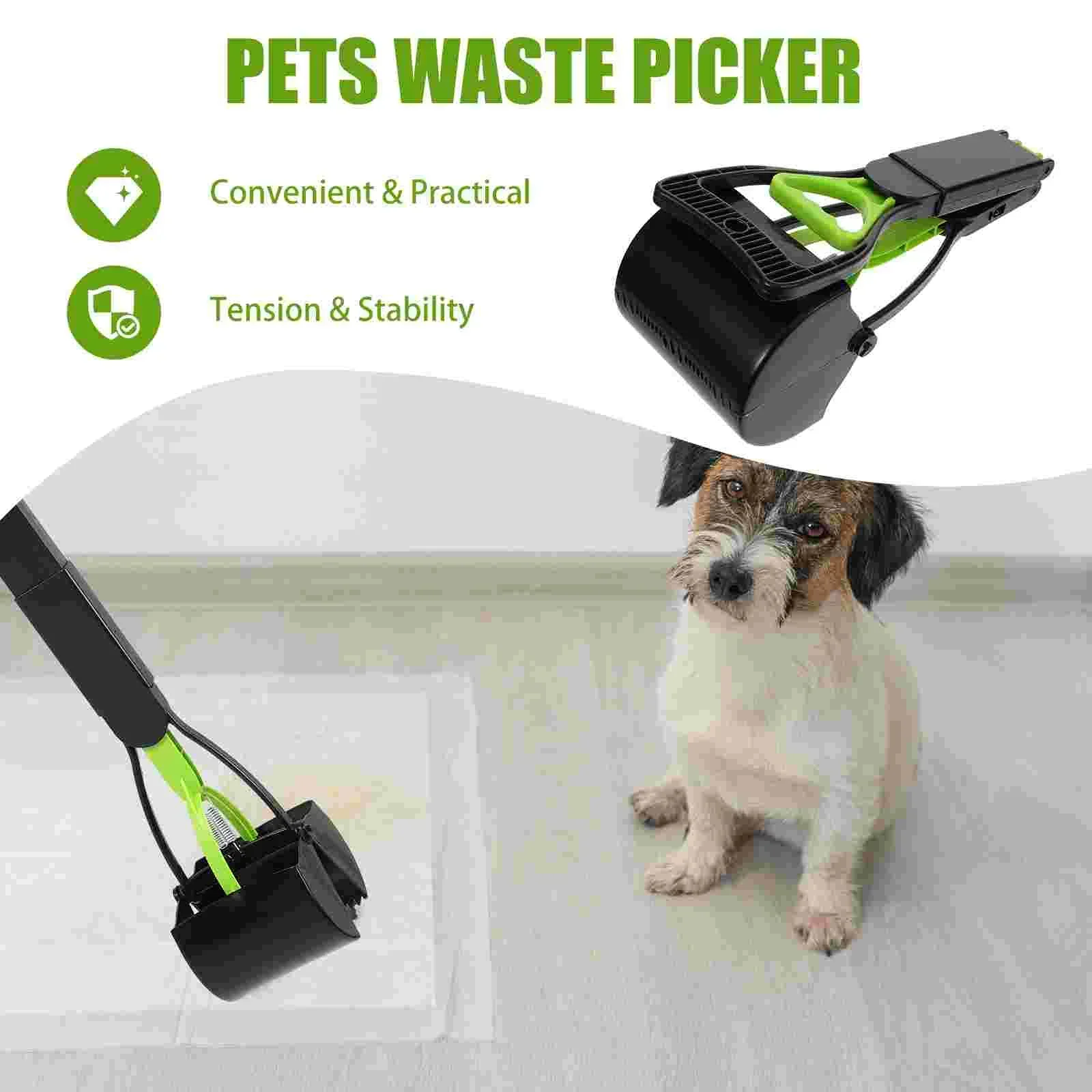 70cm Portable Plastic Small Pet Poop Pickup Clip Pooper Scooper Pet Dogs Puppy Cat Waste Picker Indoor Outdoor