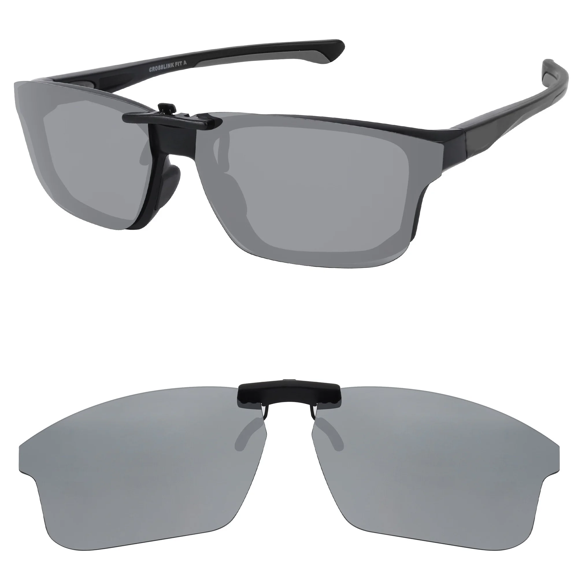 

Rarayvix Polarized Clip-on Sunglasses Lenses Compatible with Oakley Crosslink Fit OX8142-56 UV Protection Sunglasses