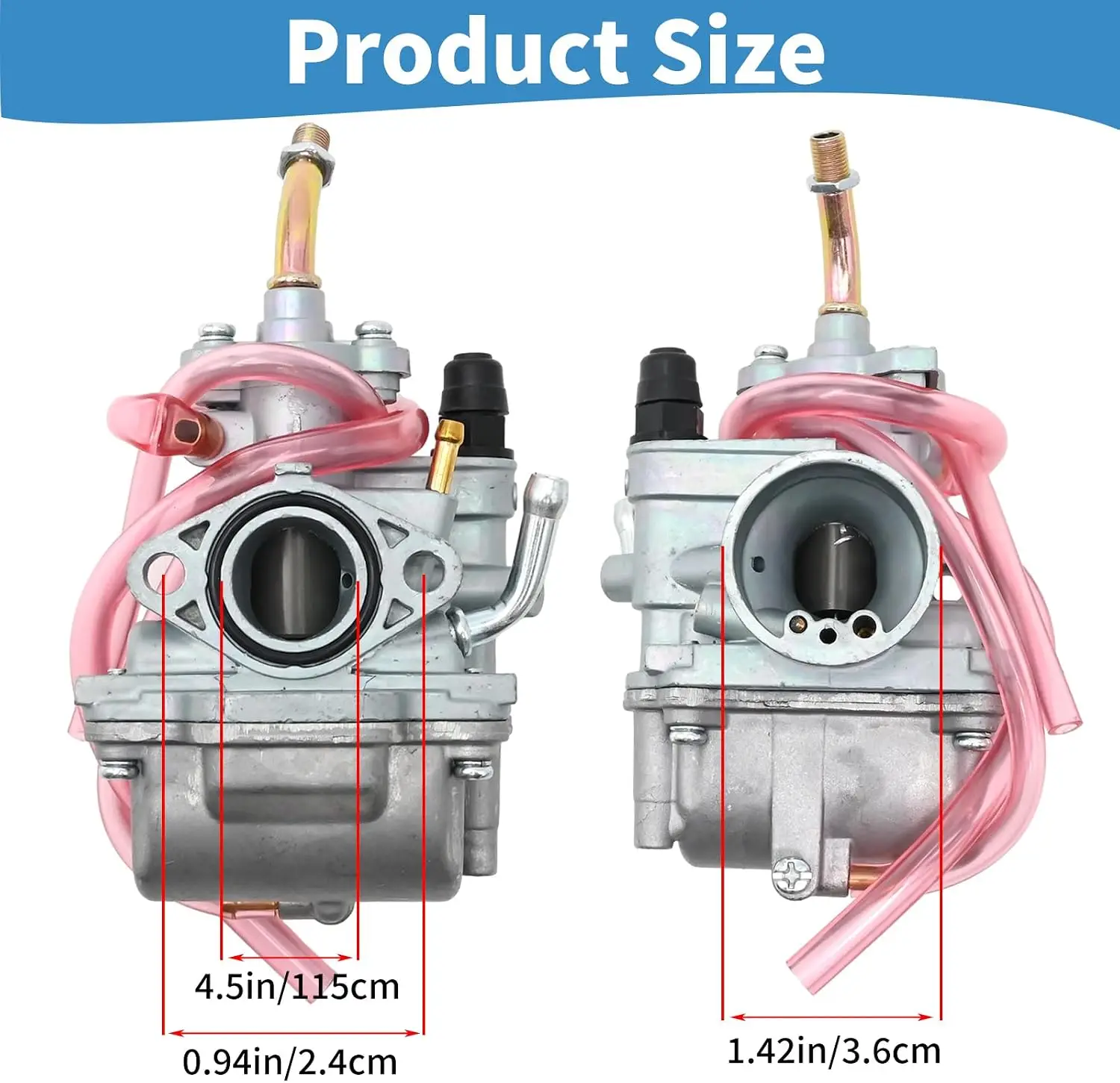 TTR90 Carburetor Replacement for Yamaha TTR90 2000-2003 TTR90E 2003-2006, 5HN-14101-00-00 5HN-14101-10-00 Carb With Handle Grip