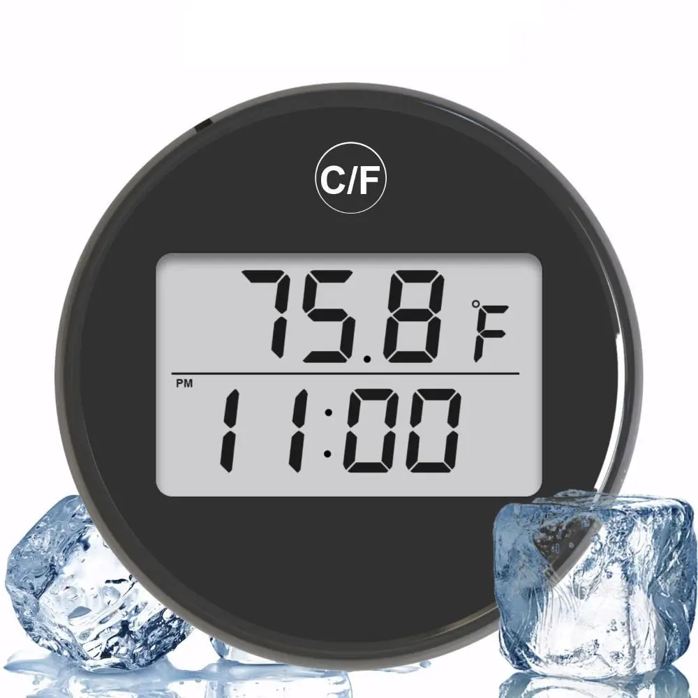 Floating Ice Bath Thermometer with Timer Waterproof Water Temperature Gauge Plastic Mini Digital Thermometer Swimming Pool