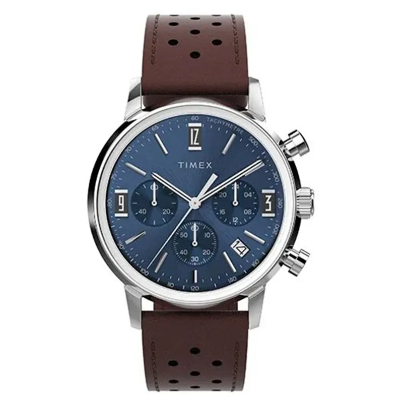 New Timex Men Watches Luxury Trend Quartz Calendar Waterproof Multi Function Fancy Round Watch Stainless Three Eyed Watch