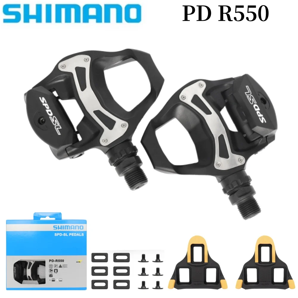 

SHIMANO Original 105 PD R550 Road Bike Pedal Carbon Self-Locking Pedals With SH11 Cleats Bicycle Part Pedals ﻿