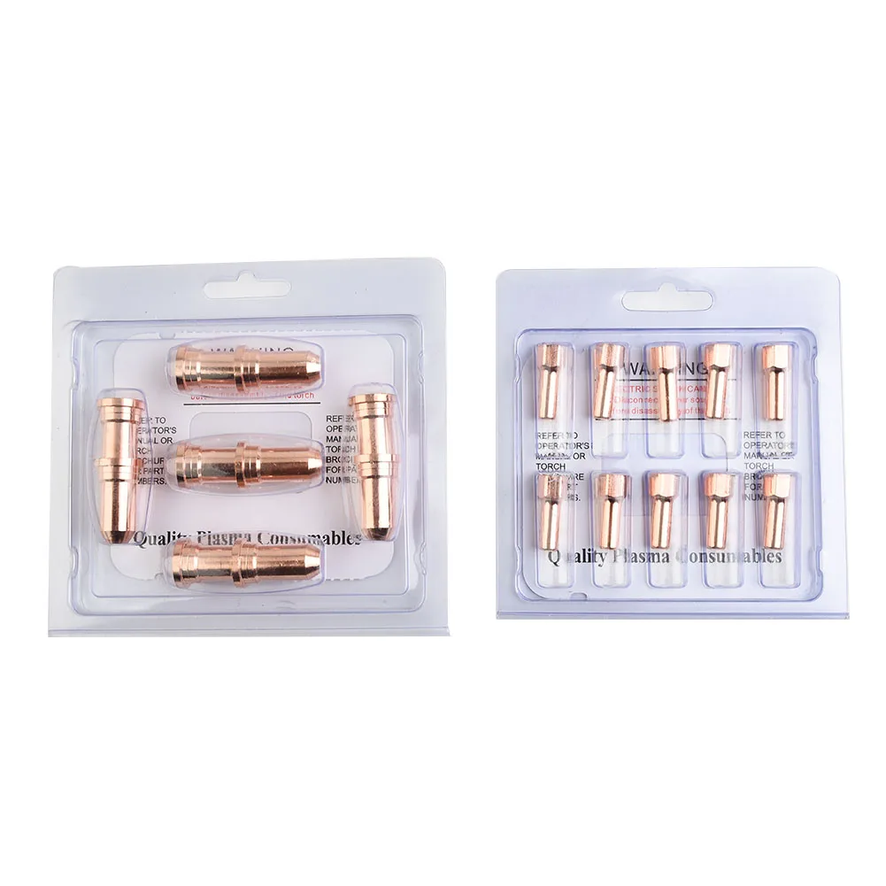 

Cutting Electrode Plasma Torch Consumables 20pcs 52556 Electrode 51246 Nozzle Tip 10mm for PT 100 IPT100 PT100 THCA Torch