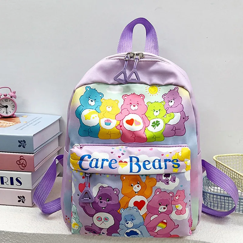 Cartoon INS Care Bears Backpack Anime Printed Trendy New Casual Travel Cute Bag Kawaii Girl Creative Children Toy Surprise Gift