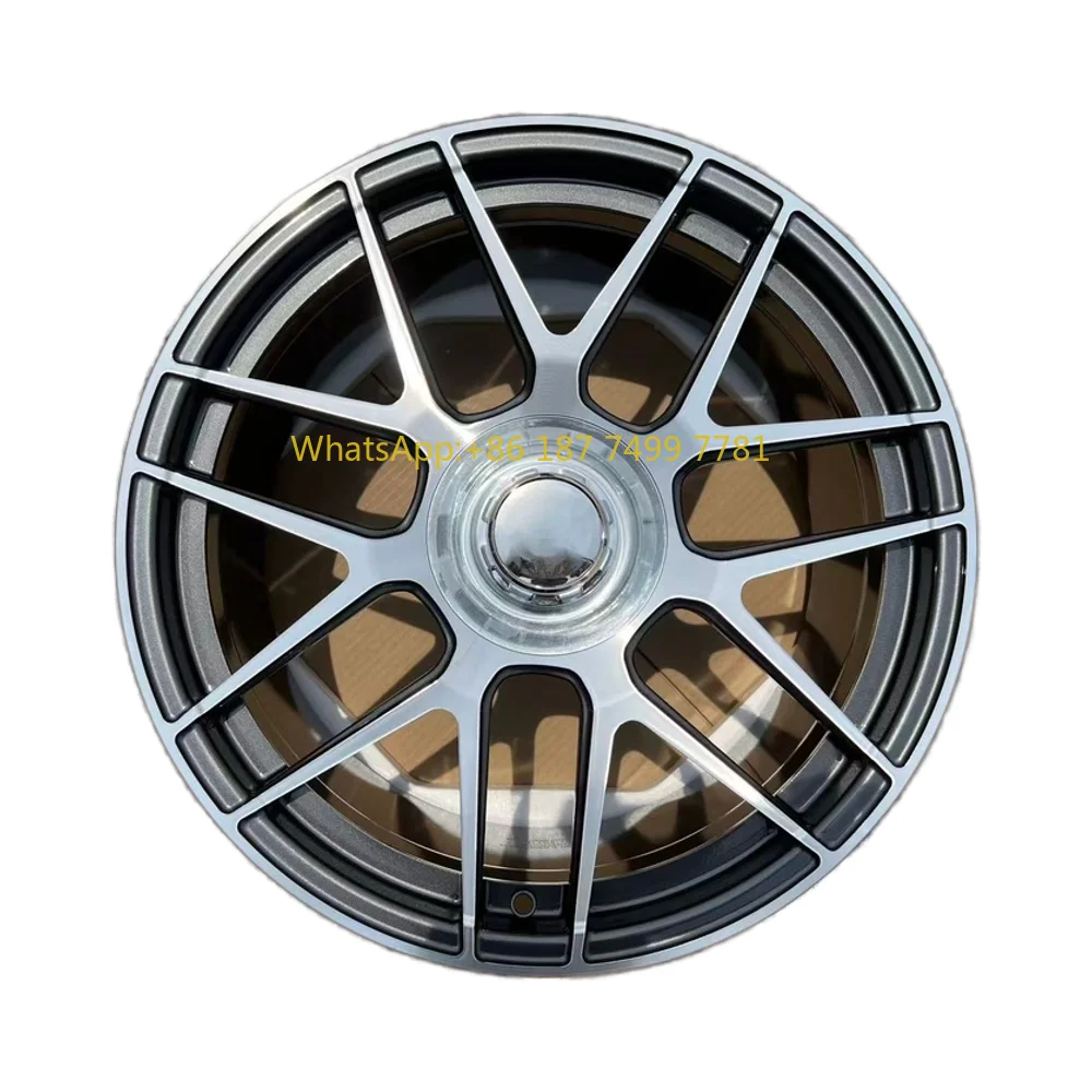 

New Aluminum Alloy One Piece Customized Cast Wheels 18-22 Inch Multi-Spoke PCD 112 ET 42mm Silver Finish Universal Fitment