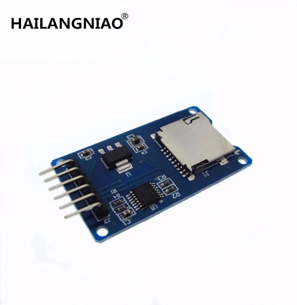 Mini module de lecteur de carte Micro SD TF, interfaces SPI avec puce de convertisseur de niveau, 10 pièces/lot