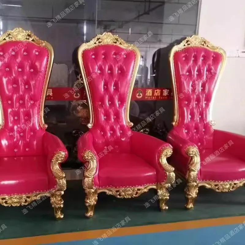 European neoclassical decorative sofa chair hotel clubhouse lobby decoration princess chair high back shooting chair furniture s