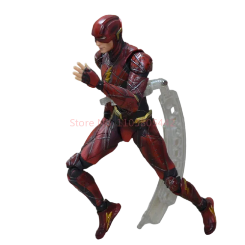 Figura Flash de Barry Allen de 24cm, Kit de garaje móvil de articulación de Pvc, modelo de escultura, adornos de colección, juguetes para niños, regalos de cumpleaños, nuevo