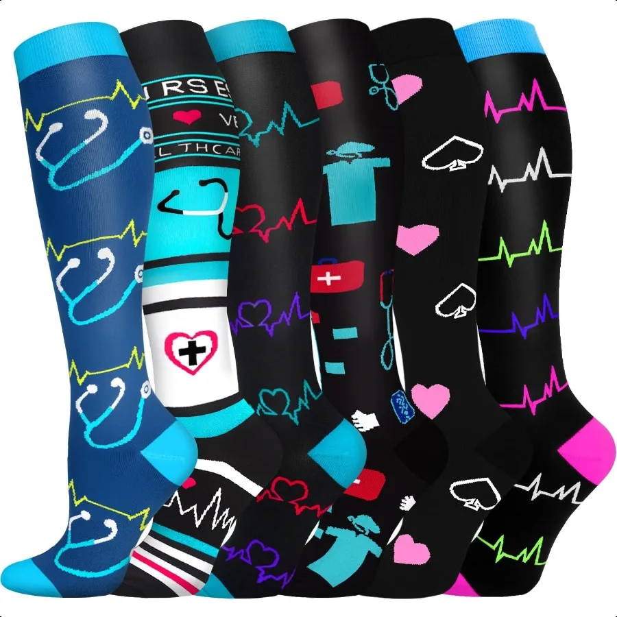 

Градуированные удобные носки для женщинМужские гольфы 2030 мм рт. ст., чулки для путешествий, пешего туризма, бега