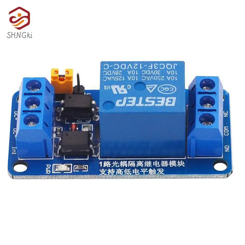 3.3V 5V 12V 24V 1 Channel Relay Module High And Low Level Trigger Dual Optocoupler Isolation Relay Module Board Signal