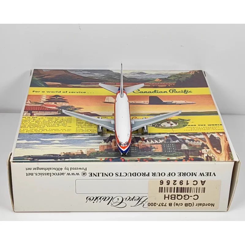 AeroClassics 1/400 Scale Canadian Quebec Airlines B737-200 C-GQBH Die-cast Alloy Aircraft Model Collectible Decorative