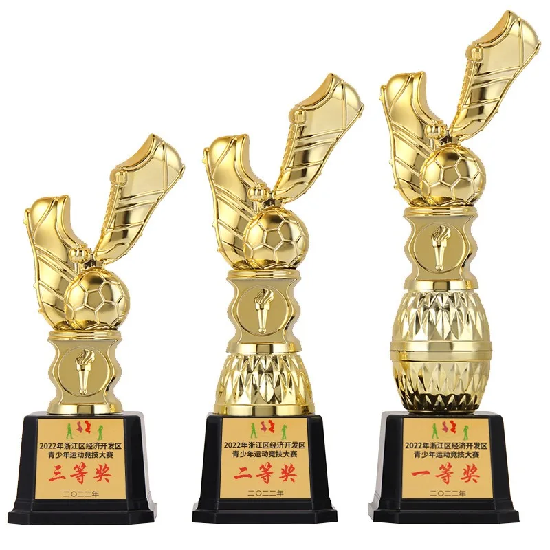 Golden Boot Trophy European Football Competition School Club Honors Trophy Souvenir Football Resin trophy