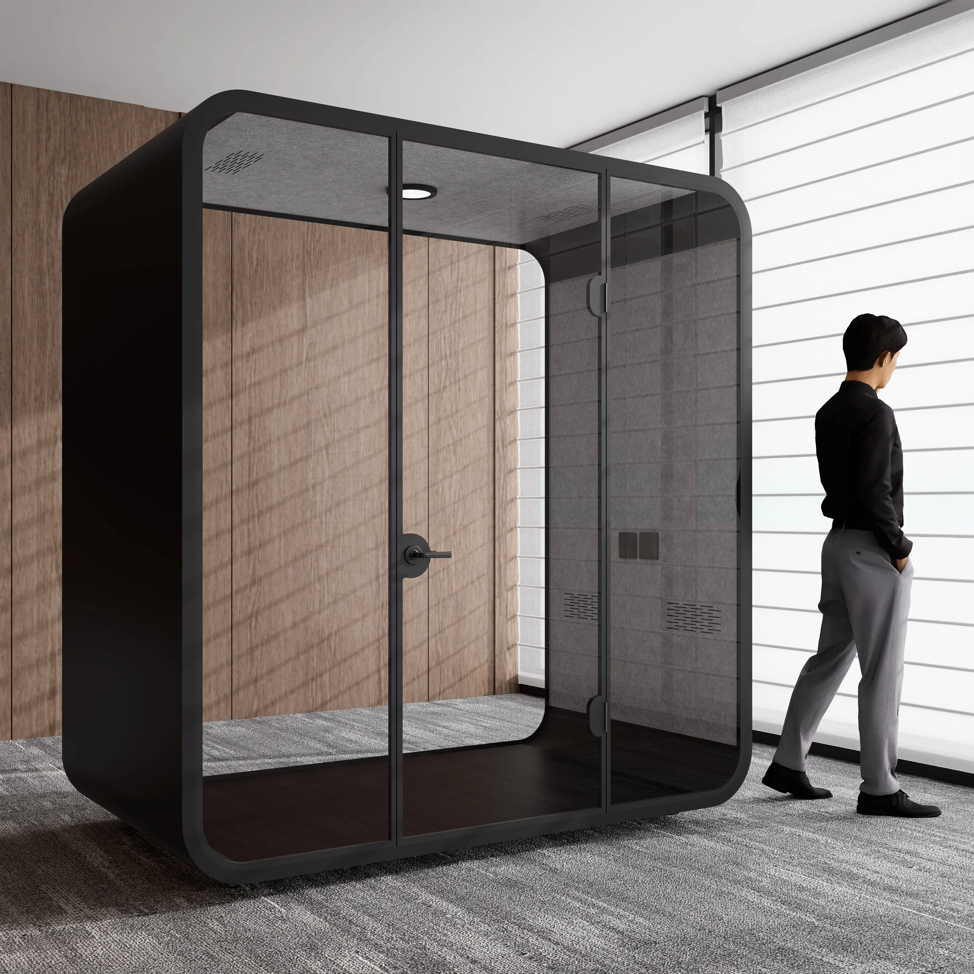 Speaker Pods Soundproof Boxes Acoustic Privacy New Office And Home Mobile Silent Kiosks