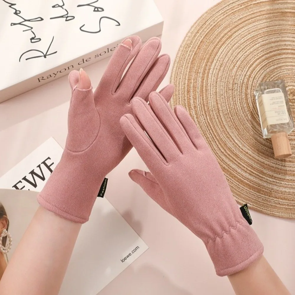 New Winter Gloves Touchable Screen Flip Finger Touch Screen Gloves Coldproof Windproof Windproof Cold Proof Gloves Girls