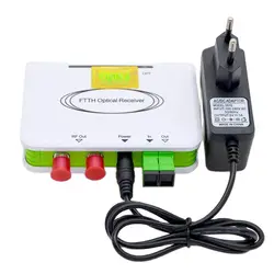 1pcs New SC/APC/UPC Optical Node Mini FTTH Receiver CATV Fiber Optical WDM Converter Triplexer MiniMode With Two RF inch Port
