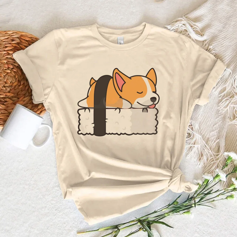 

Sushi top women manga t shirt female funny clothing