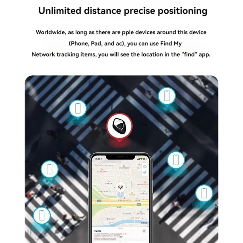 Беспроводной Bluetooth GPS-трекер для Apple Airtag, водонепроницаемое устройство напоминания о потере для автомобильных ключей, домашних животных
