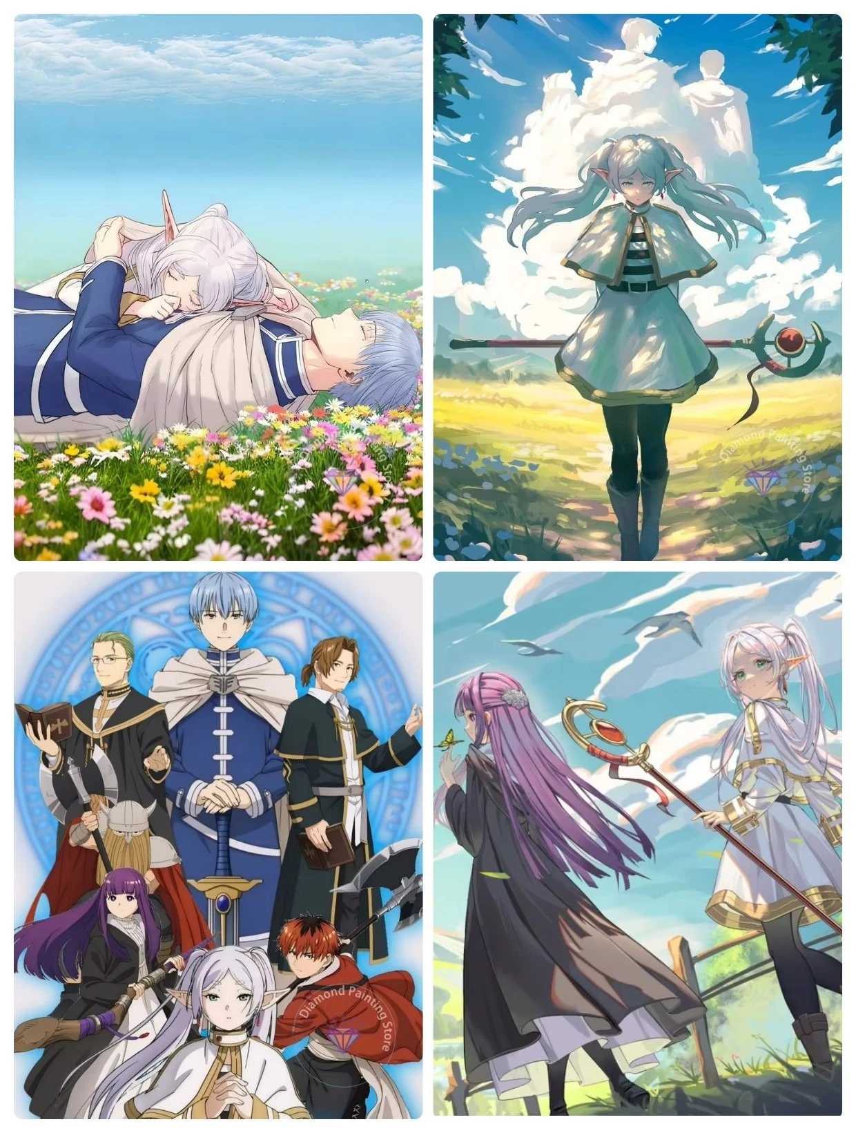 Various Sizes DIY Frieren: Beyond Journey's End Jigsaw Puzzles Educational Games Colorful Puzzles Gifts Home Decor