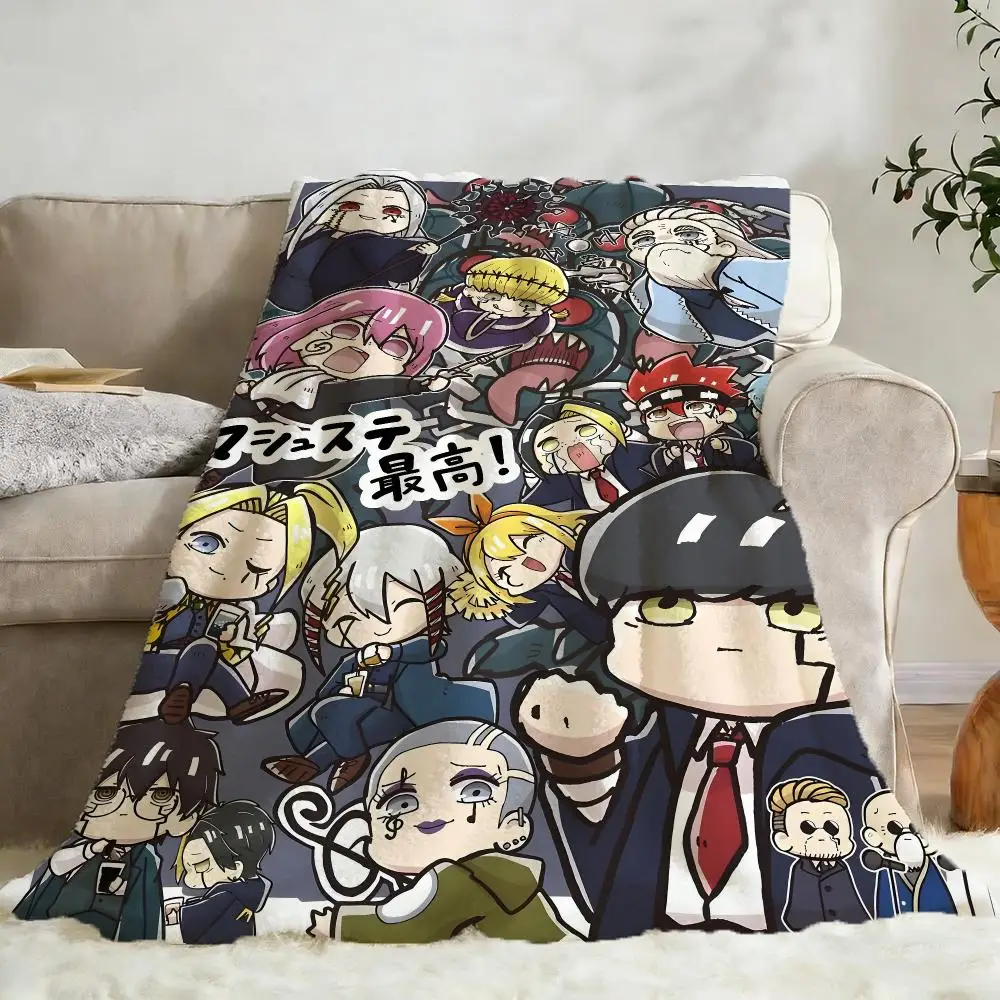 M-Mashle Magic And Muscles Throw Flannel Fluffy Soft Blanket Warm Skin-Friendly Throw For Sofa Bed Office Nap Winter