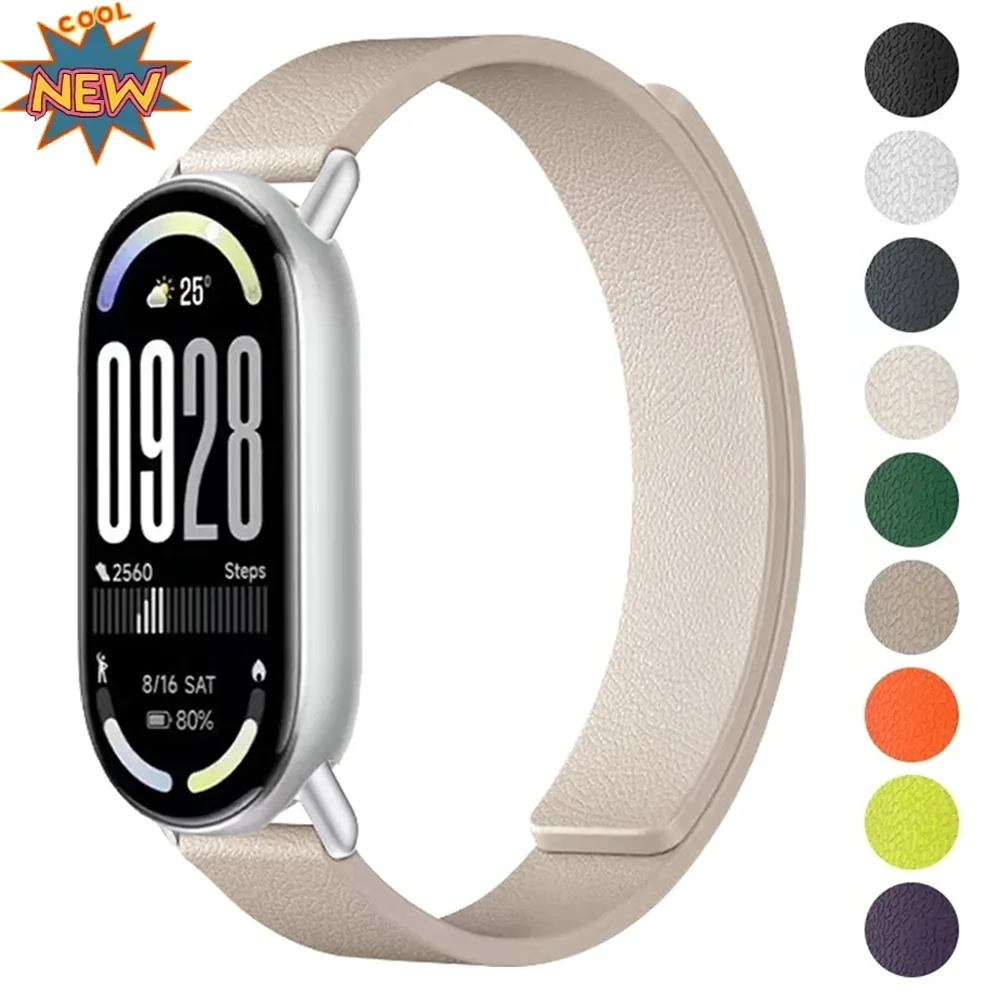 Correa magnética de silicona para Xiaomi Mi Band 10 9 8 pulsera reemplazable Correa para Xiaomi Band 8 9 10 cinturón deportivo