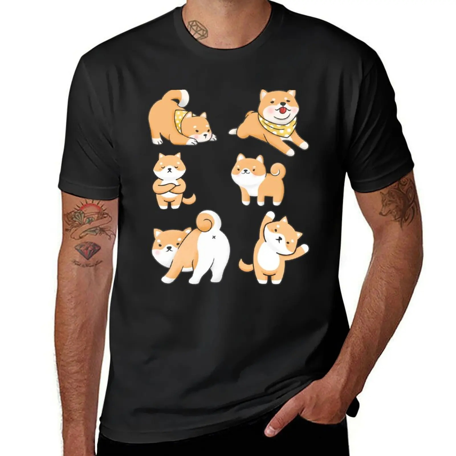 

Shiba-Best gift for Shiba inu lovers T-Shirt summer top plain mens clothing