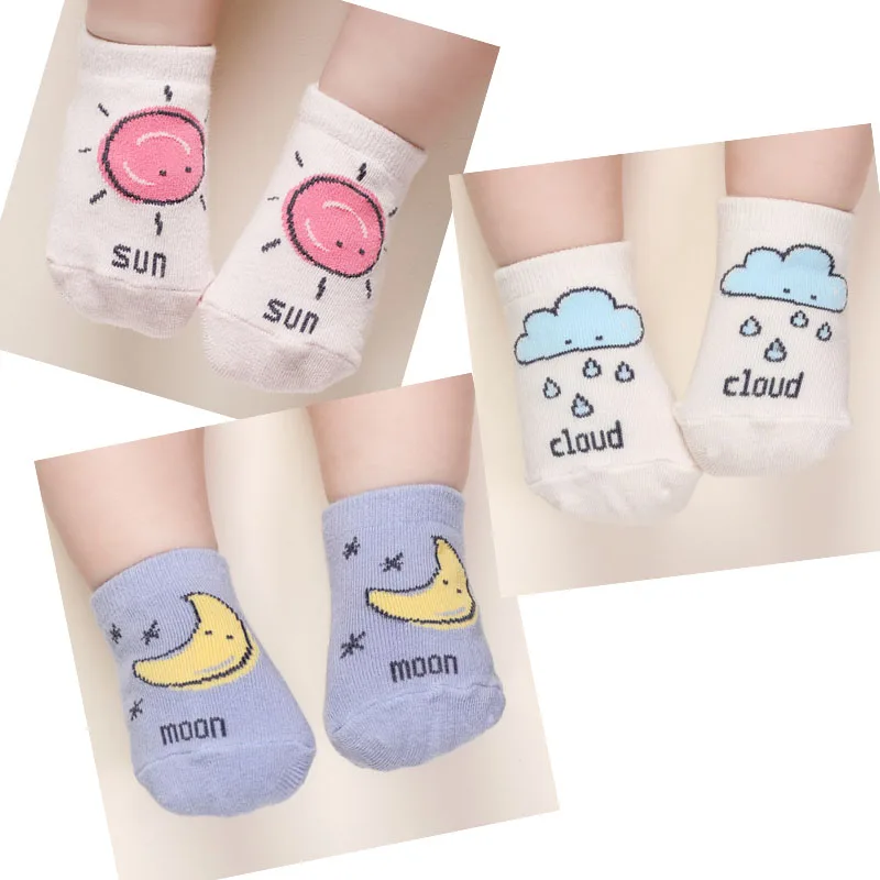 

Cartoon Baby Socks Spring Autumn Cotton Cute Non-slip Sock Boys Girls Newborn Infant Bebe Soft Floor Wear for 0-2 Years