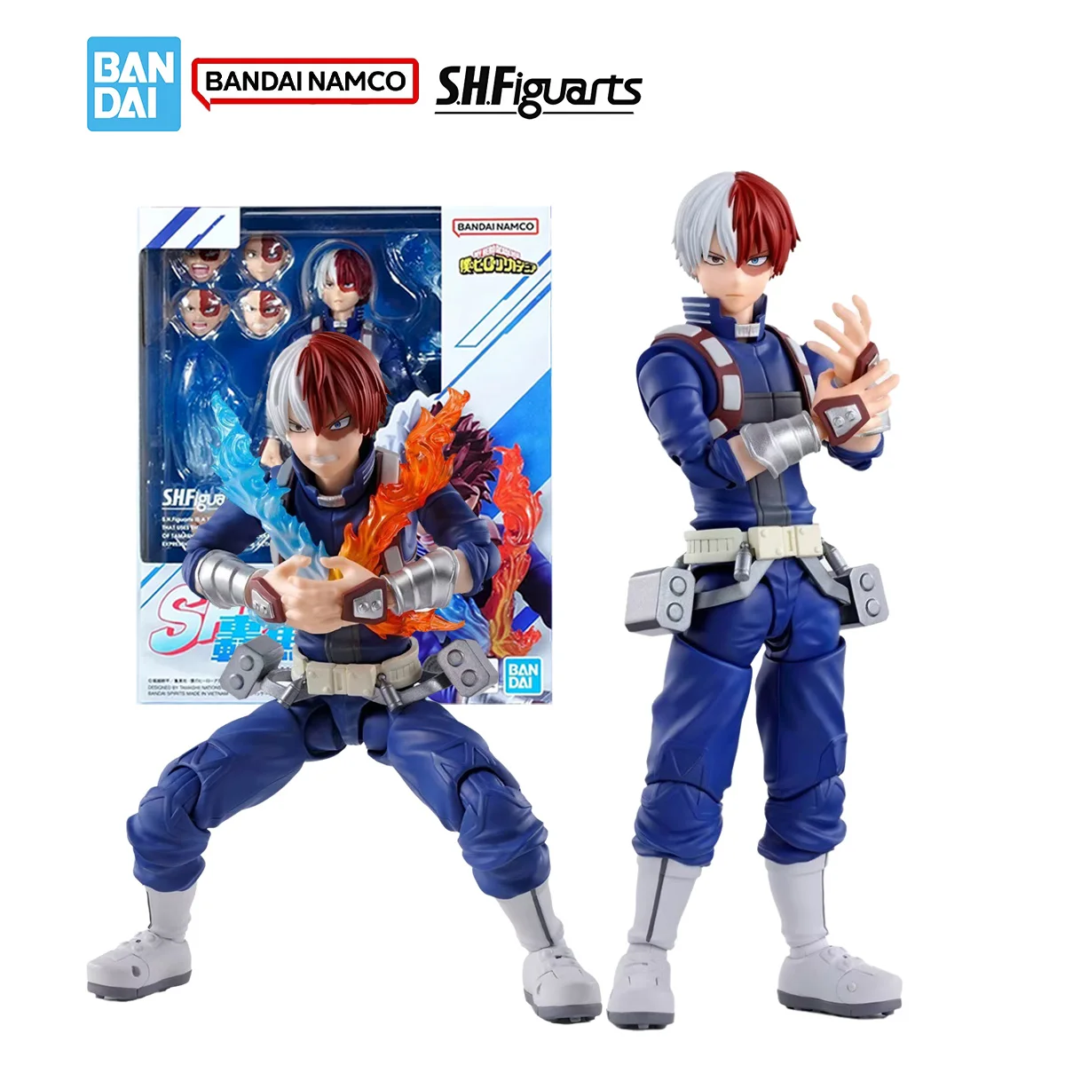 بانداي الأصلي حقيقية الشكل بطلي الأكاديمية أطقم منمذجة SHF تودوروكي شوتو المفاصل المنقولة جمع عمل نموذج لجسم اللعب #1