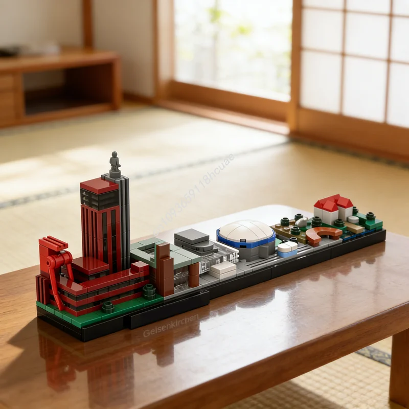 

Набор для сборки модели городской пейзажи Гельзенкирхена (349 деталей), конструктор, креативный подарок на Рождество