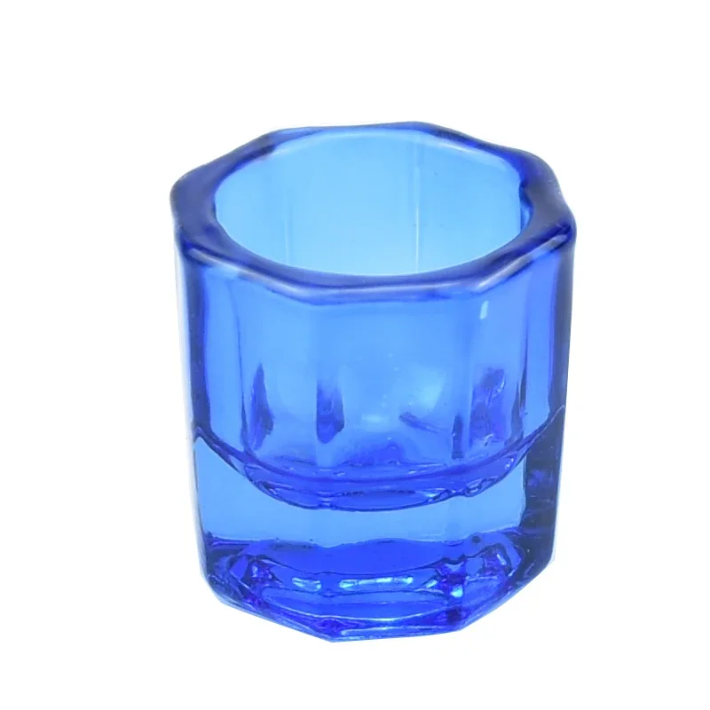 

Octagonal Glass Mixing Bowls for Dentistry and Nail Art Powder Holder Cups Dental Lab Multi Use Container